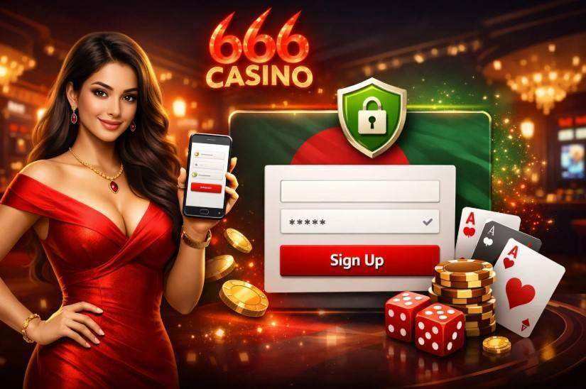 666 Casino registration form on mobile (Bangladesh)