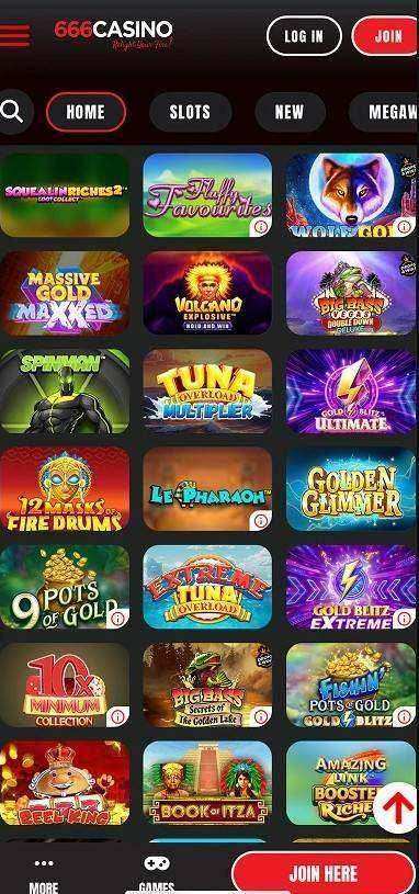 Casino interface screenshot 3